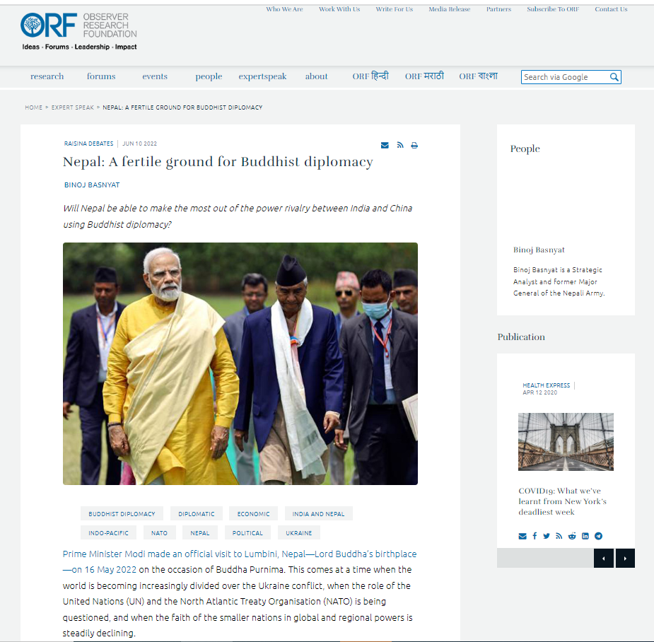 Nepal: A fertile ground for Buddhist diplomacy