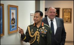 General Shafiuddin (left) and NESA Deputy Director David Lamm (right)
