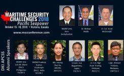Alumni speakers at Maritime Security Challenges conference