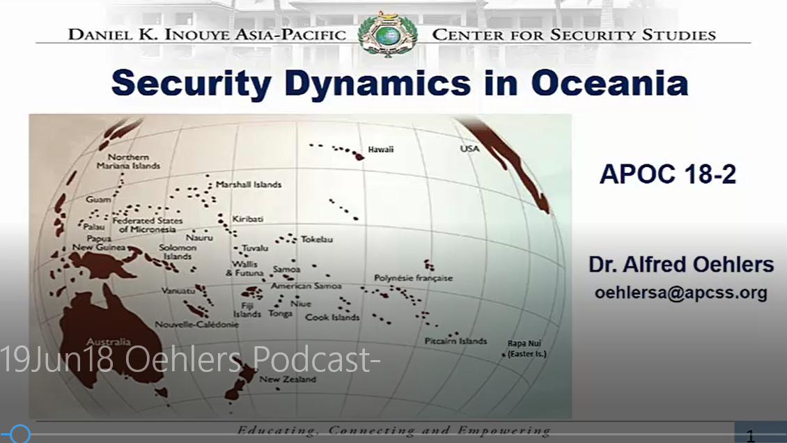 Oceania security dynamics