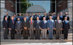 Group photo at NDU of the War College Joint Professional Military Education Seminar